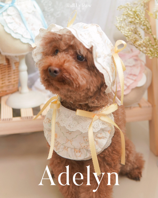 Adelyn Side Ribbon Bib Pet Collar