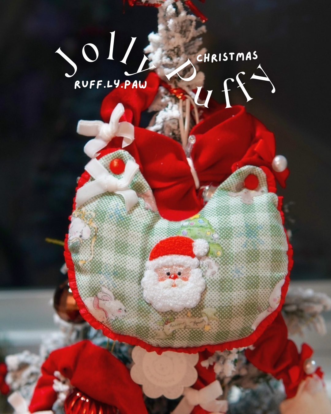 Jolly Puffy Bibs - Christmas Collection