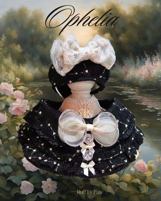 Ophelia Pet Collar and Beret Set