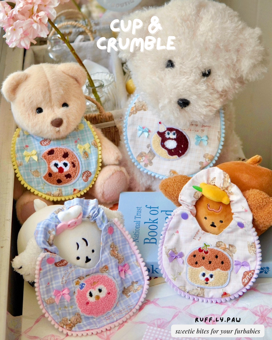 Cup & Crumble Bib and Bear Hat