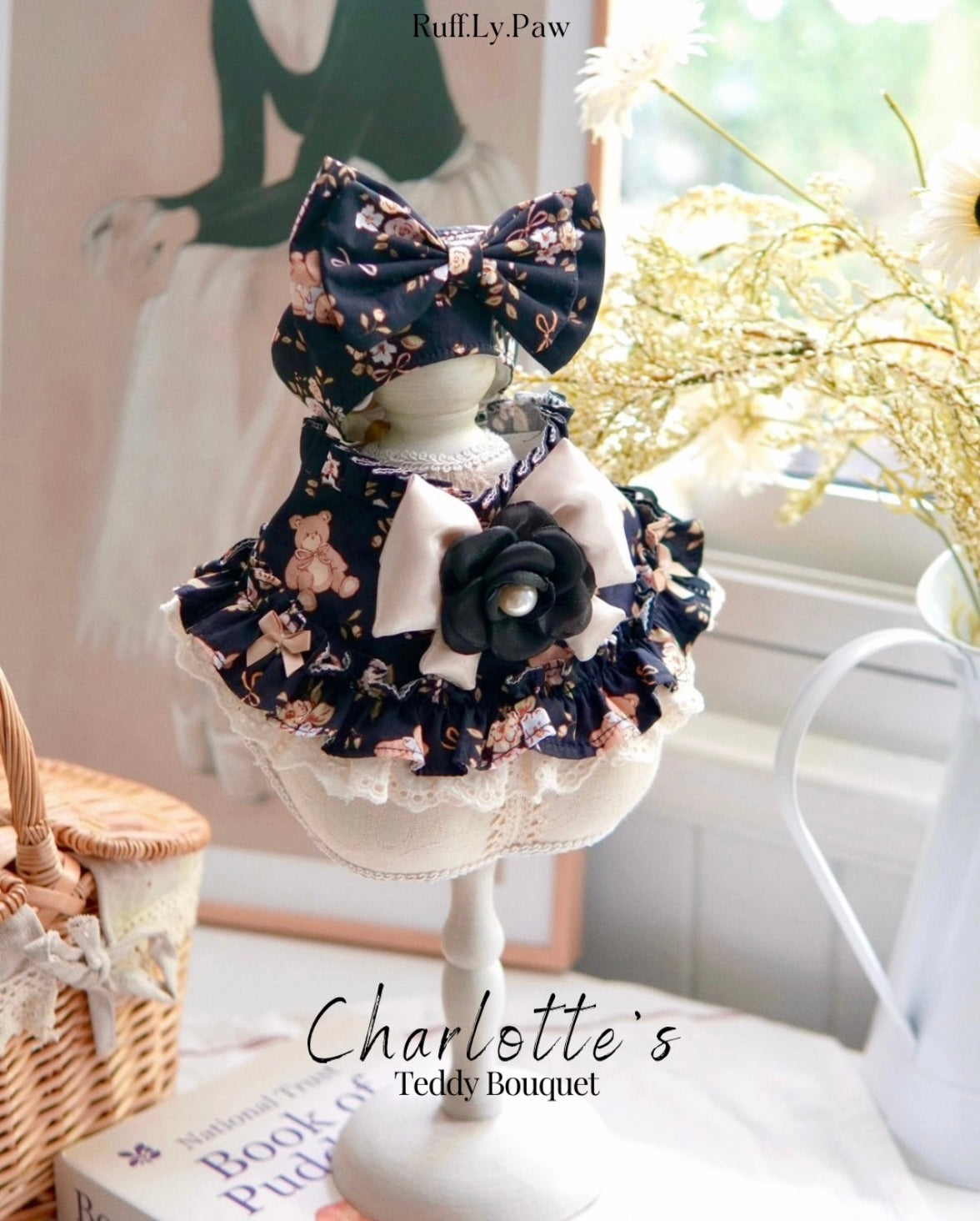 Charlotte’s Teddy Bouquet Collar and Beret